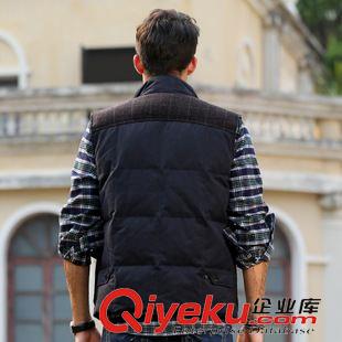 男式羽絨服 駱駝男裝 2014羽絨馬甲 韓版修身青春時(shí)尚休閑羽絨外套DR4154063原始圖片2