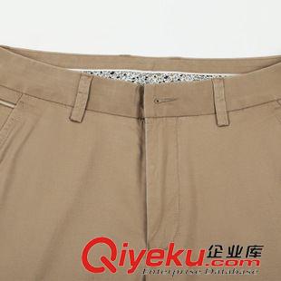 休閑褲 駱駝男裝2015年春季小直腳休閑褲 男士修身微彈長褲X5P261060原始圖片3
