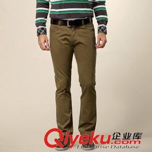 休閑褲 駱駝zp 2014新品 男士休閑褲 商務休閑直筒長褲子 D4P215180