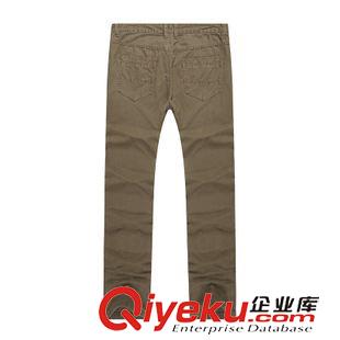 休閑褲 駱駝牌男裝 2014秋季新款休閑褲 直筒長褲子 DP4193062原始圖片2