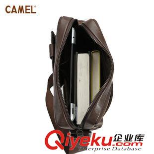 時尚休閑包 Camel尼龍牛皮 單肩 時尚潮流男包  MB018137原始圖片3
