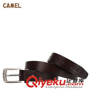 腰帶 camel駱駝頭層牛皮腰帶男士休閑百搭皮帶時尚牛仔腰鏈DJ132009原始圖片2
