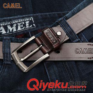 腰帶 camel駱駝頭層牛皮腰帶男士休閑百搭皮帶時尚牛仔腰鏈DJ132009原始圖片3