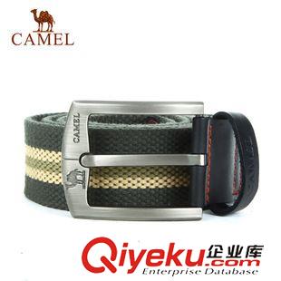 腰帶 CAMEL駱駝戶外腰帶 2015年金屬針扣式帆布腰帶男女通用A5W3H2106原始圖片2