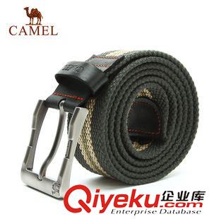 腰帶 CAMEL駱駝戶外腰帶 2015年金屬針扣式帆布腰帶男女通用A5W3H2106