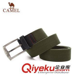腰帶 CAMEL駱駝戶外腰帶 2015年新款金屬針扣式帆布便攜腰帶A5W3H2102原始圖片3