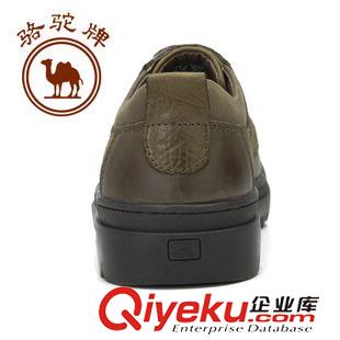 男鞋 駱駝牌zp男鞋日常休閑zp男鞋軟面皮鞋圓頭系帶鞋W32147005原始圖片2