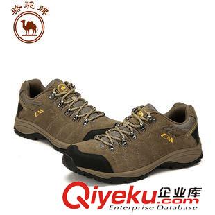 男鞋 駱駝牌秋冬新款低幫系帶防滑耐磨戶外徒步登山鞋W432332045原始圖片3