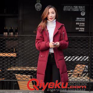 第八期 新款韓國(guó)匹諾曹樸信惠崔仁荷同款長(zhǎng)款羽絨棉服外套大衣807#原始圖片3