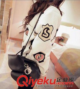 {dy}期 2015秋裝新款短外套女棒球服印花開衫長袖衛(wèi)衣休閑夾克衫1081#原始圖片3