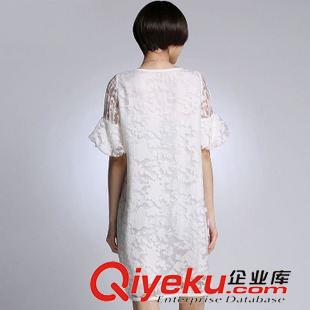 四月第2期 1106#2015新款韓版氣質(zhì)時尚中長款女裝大碼寬松網(wǎng)紗連衣裙