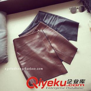 未分類 2015秋冬新款性感顯腿長(zhǎng)的皮裙 開(kāi)叉不規(guī)則款 黑色棕色 5945#