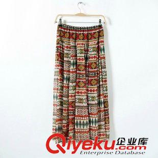 裙子 批發 嗆口小辣椒民族風 希臘雅典波西米亞大裙擺沙灘裙半身長裙