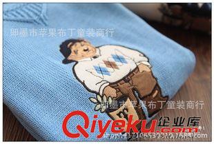 9月份上新 韓國外貿童裝 15秋冬新款純棉線兒童純棉圓領套頭長袖毛衣針織衫原始圖片2