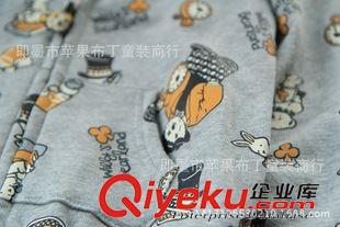 9月份上新 韓國外貿原單 男童純棉連帽滿印鐘表熊外套原始圖片3