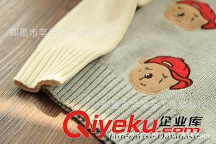 8月份上新 ！ 韓國外貿童裝 男童純棉滿身刺繡款秋款毛衣 2015新款原始圖片3