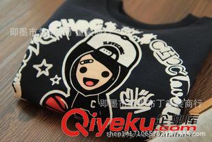 8月份上新 ！ 新晉品牌 女童巧克力純棉毛圈長(zhǎng)袖T恤 2015新款衛(wèi)衣原始圖片3