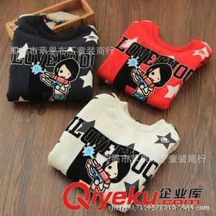 8月份上新 ！ 新晉品牌 女童巧克力純棉毛圈長(zhǎng)袖T恤 2015新款衛(wèi)衣