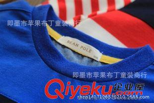 7月份上新 開始啦！ 韓國外貿童裝 男童自行車條紋長袖T恤 雙色原始圖片3
