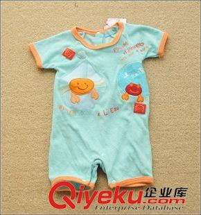 5月第4周新品 tj外貿(mào)原單嬰兒連體衣毛巾半袖平角哈衣爬服超柔軟包屁衣