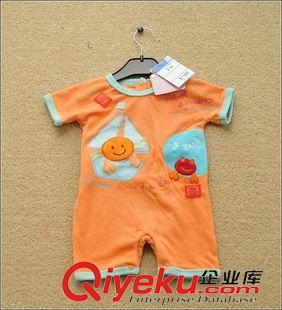 5月第4周新品 tj外貿(mào)原單嬰兒連體衣毛巾半袖平角哈衣爬服超柔軟包屁衣原始圖片2