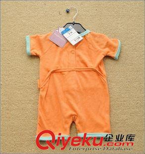 5月第4周新品 tj外貿(mào)原單嬰兒連體衣毛巾半袖平角哈衣爬服超柔軟包屁衣原始圖片3
