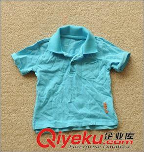 5月第4周新品 tj！外貿原單兒童水洗純棉翻領T恤柔軟短袖背心夏裝半袖上衣