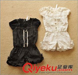 平角爬服 外貿原單兒童純棉嬰兒連體衣純棉哈衣半袖平角假兩件爬服禮服大碼