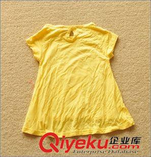 半袖  背心  吊帶 外貿原單超柔軟莫代爾兒童半袖背心半袖T恤可愛小娃娃A字寬松夏裝原始圖片2