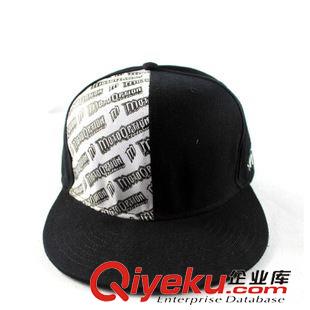 平沿嘻哈帽 2015新品成人拼色平沿棒球帽嘻哈字母棒球帽定做gd外貿平沿帽子原始圖片2