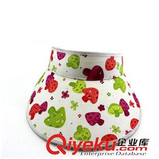 空頂帽 【帽子工廠】專業(yè)定做空頂遮陽(yáng)帽時(shí)尚印刷彩色蘑菇防曬空頂帽兒童原始圖片2
