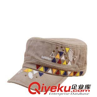 2015新款平頂帽 正品多款供選平頂帽 彩繪小三角jeep軍帽 防曬遮陽(yáng)帽平頂軍帽定做原始圖片2