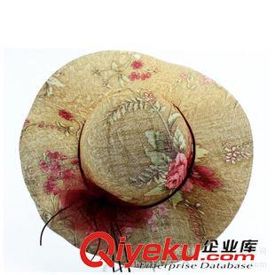 女士大沿帽草帽 新款韓版防曬網(wǎng)紗帽 女士防紫外線沙灘帽大沿帽 蝴蝶結(jié)大沿草帽