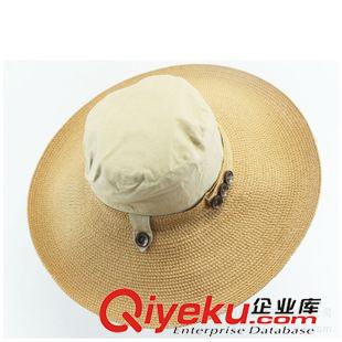 農(nóng)民草帽 夏天女士戶外防曬遮陽草帽 草編鏤空透氣清涼女士大沿帽 弧度草帽
