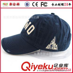 牛仔帽 新詮釋服飾定做牛仔洗水帽子 洗水破洞棒球帽 繡花洗水牛仔鴨舌帽原始圖片2