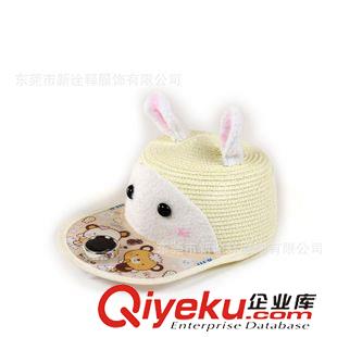 太陽能風扇帽 可愛羊角兒童帽子 卡通觸角兒童風扇帽子 夏季草編帶風扇帽子原始圖片2