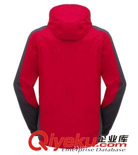 加厚風衣 紅色兩件套男士沖鋒衣保暖防寒防雨戶外沖鋒衣定做可拆卸抓絨內膽原始圖片3