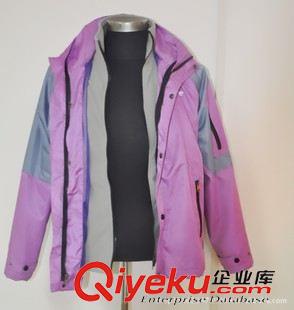 加厚風(fēng)衣 廣告促銷沖鋒衣定制拼色紫色男女同款風(fēng)衣定做logo廠家中山代加工原始圖片3
