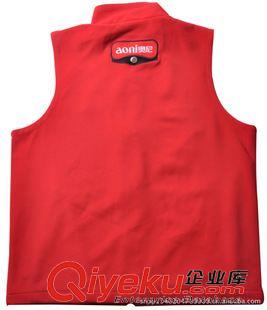 廣告促銷馬甲 紅色廣告促銷馬甲定做logo 翻領(lǐng)休閑合體型純色開(kāi)衫馬夾定制廠家