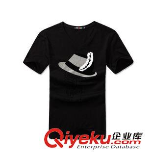 V領T恤 V領男體恤/不起球不退色不縮水t恤/男裝熱賣時尚爆款男式t恤訂做原始圖片3