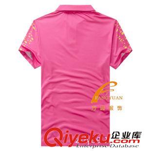 翻領T恤 情侶同款聚酯纖維翻領T恤外貿原單吸濕排汗滌綸gd收身體恤訂做原始圖片3