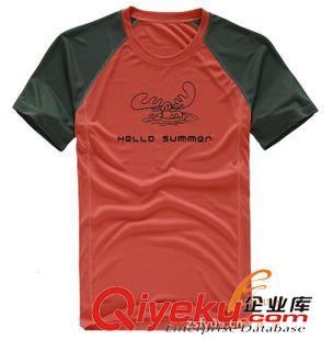 廣告t恤 圓領(lǐng)廣告t恤定做拼色t恤定制牛角袖印花t恤 女士t恤中山生產(chǎn)廠(chǎng)家