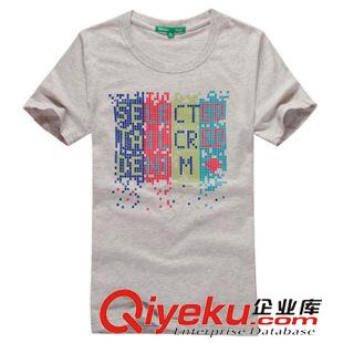 廣告t恤 純棉短袖圓領T恤批發tj印花時尚夏季純色T恤定做logo來圖樣訂做
