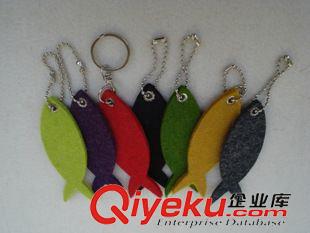 未分類 供應(yīng)帶印刷毛氈鑰匙鏈 綠色環(huán)保