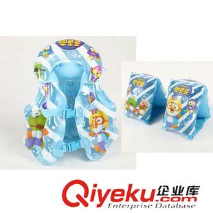 戶外用品 奇彩貝托馬斯kt貓兒童充氣游泳背心游泳衣男女加厚救生衣原始圖片2