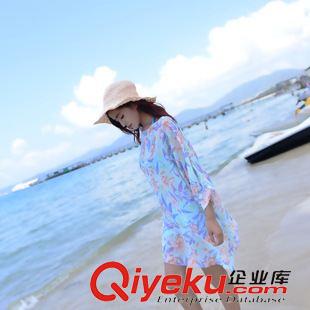 沙灘罩衫 夏季防曬衣女 披肩外套雪紡防曬衣長款牛仔外套女小外套廠家批發(fā)原始圖片3
