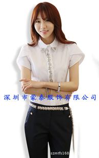 女式襯衫 供應深圳寶安襯衫、東莞職業襯衣、廣州男士女士襯衫廠家訂做原始圖片3