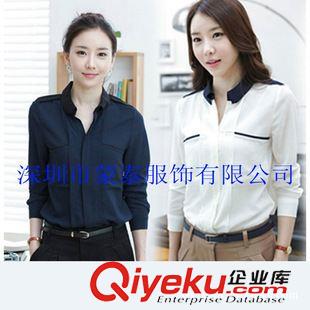 女式襯衫 深圳廠家供應女士襯衫、羅湖女士職業襯衫、觀瀾韓版襯衫訂做