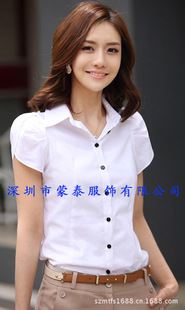 女式襯衫 廠家供應女士襯衣、深圳女士商務襯衫、女士OL襯衣訂做廠家原始圖片2