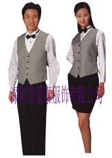 酒店服 供應(yīng)飯店服務(wù)員工作服 酒店工作服  餐廳制服 工作服訂做廠家原始圖片2